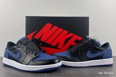 Soft CZ0790- Jordan 1863 OG Mystic Low Retro 1 186 Navy 0803